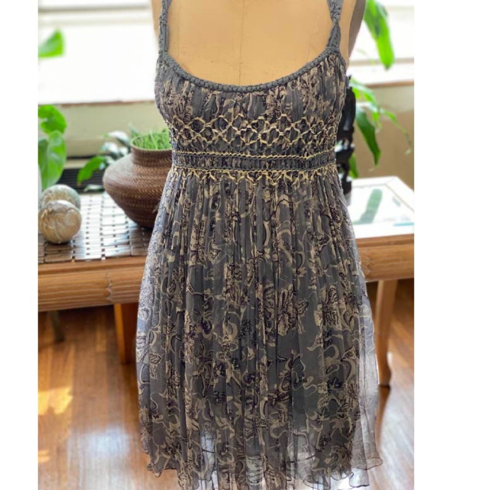 Max Studio Printed Silk Dress
